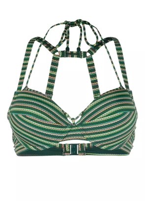 Marlies Dekkers Holi Vintage striped bikini top - Green