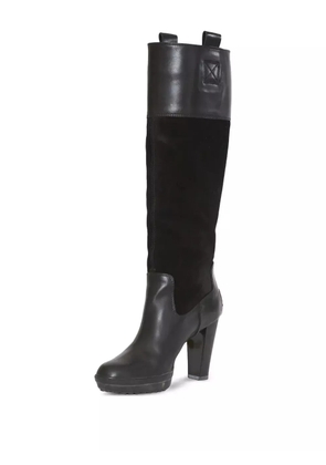 Tod's Vintage pre-owned 100mm leather boots - Black