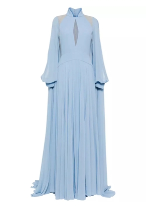 Saiid Kobeisy crepe georgette long dress - Blue