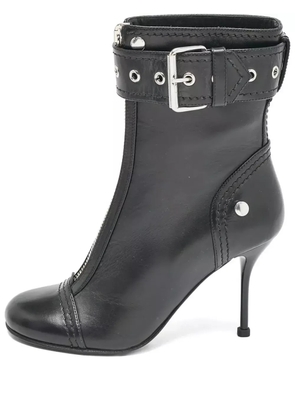 Alexander McQueen Pre-Owned 2023 125mm Biker boots - Black