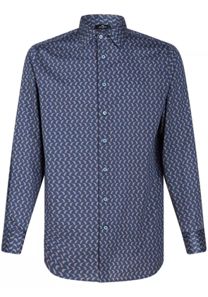 ETRO paisley-print cotton shirt - Blue