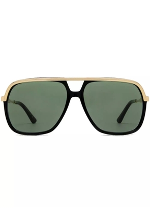 Gucci Eyewear Web detail navigator-frame sunglasses - Gold