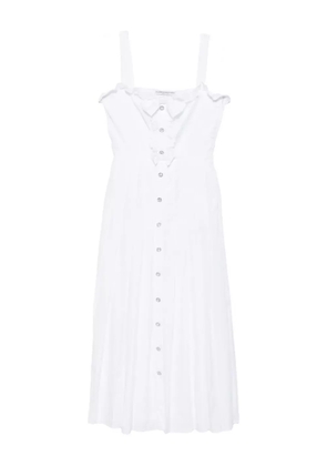 Alessandra Rich buttoned midi dress - White