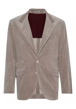 Brunello Cucinelli corduroy blazer - Brown