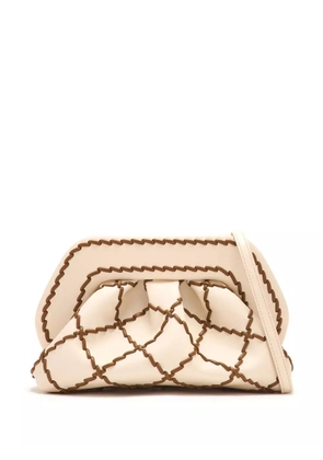 Themoirè Tia clutch bag - Neutrals