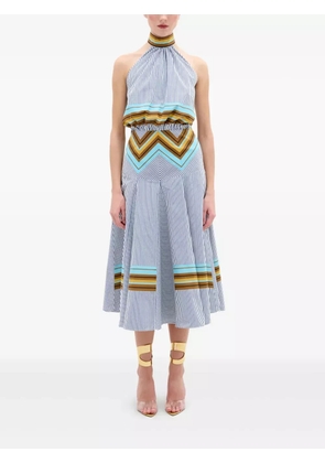 Silvia Tcherassi halterneck midi dress - Blue