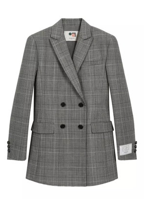 Ports 1961 double-breasted checked blazer - Grey