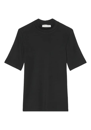 Marc O'Polo high-neck short-sleeve top - Black
