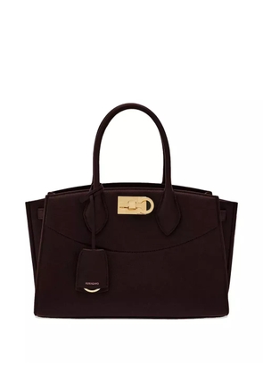 Ferragamo Gancini-buckle tote bag - Brown