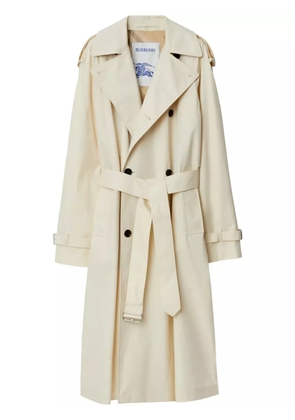 Burberry double-breasted cotton trench coat - Neutrals