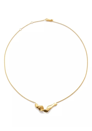 Monica Vinader Wave polished-finish necklace - Gold