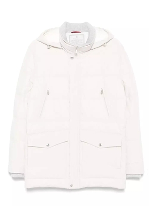 Brunello Cucinelli hooded puffer jacket - Neutrals