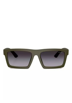 Prada Linea Rossa rectangle-frame sunglasses - Green