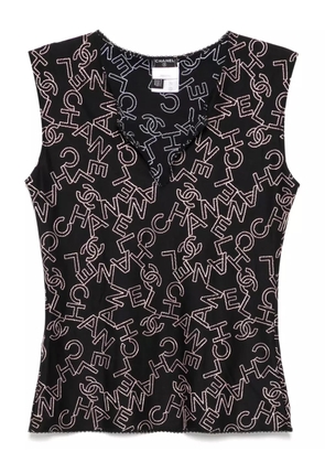 CHANEL Pre-Owned 2005 sleeveless top - Black