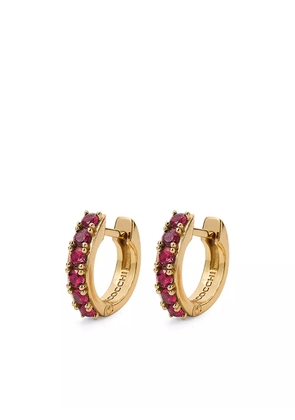 Emanuele Bicocchi logo-engraved hoop earrings - Gold