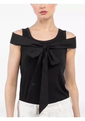Jejia bow-detail sleeveless top - Black