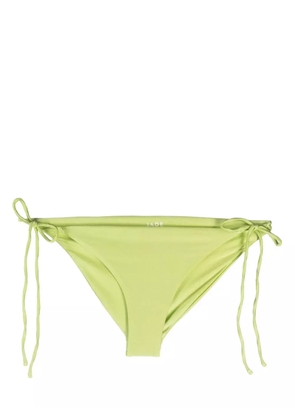 JADE Swim metallic-sheen side-tie bikini bottoms - Green