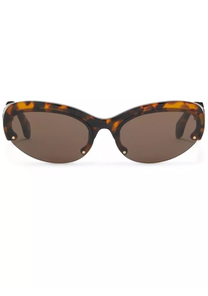 Palm Angels Eyewear Palmdale oval-frame sunglasses - Brown