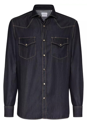 Brunello Cucinelli denim cotton shirt - Grey