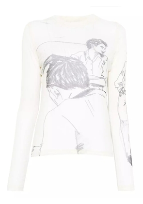 JW Anderson long-sleeves T-shirt - Neutrals