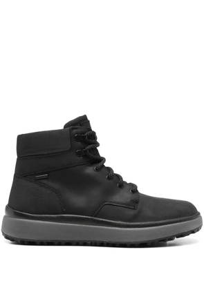 Geox leather biker boots - Black