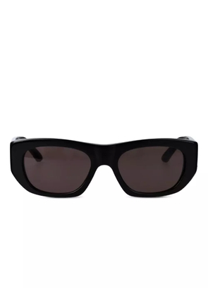 Alexander McQueen Eyewear logo-print geometric-frame sunglasses - Black