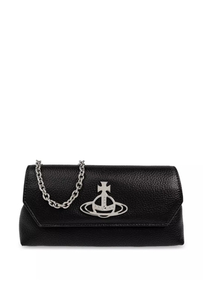 Vivienne Westwood Orb-plaque clutch bag - Black