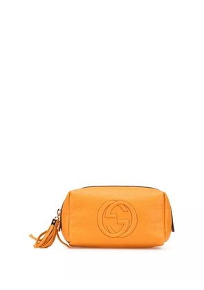 Gucci Pre-Owned 2000-2015 Leather Soho Cosmetic pouch - Orange