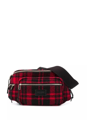 Saint Laurent Nuxx tartan belt bag - Black