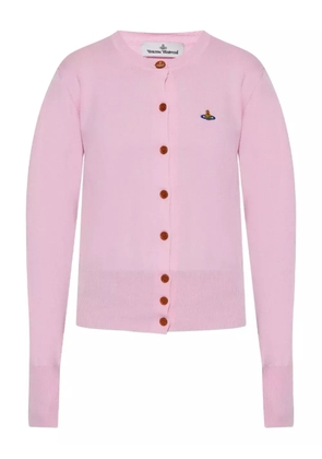 Vivienne Westwood Orb-embroidered cardigan - Pink