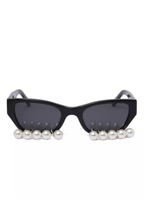 Kimhekim pearl-detail sunglasses - Black