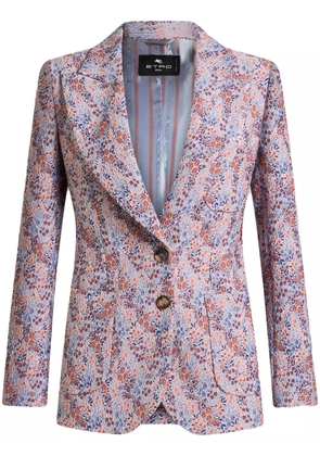 ETRO micro floral blazer - Pink