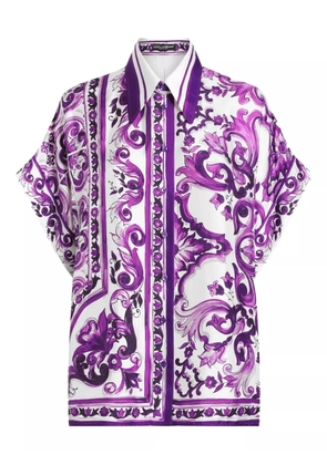 Dolce & Gabbana Maiolica-print shirt - Purple