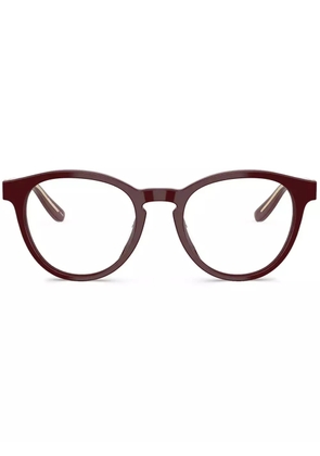 Giorgio Armani round-frame glasses - Red