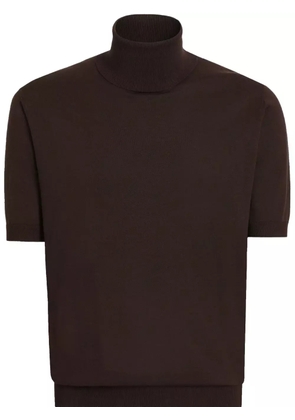 Dolce & Gabbana fine-knit T-shirt - Brown