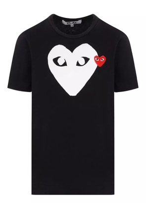 Comme Des Garçons Play logo print T-shirt - Black