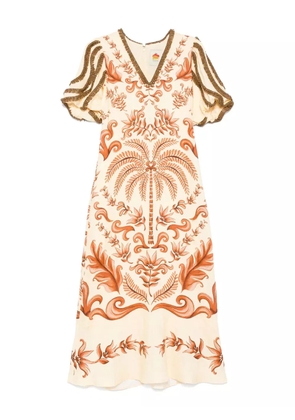 FARM Rio Milani maxi dress - Brown
