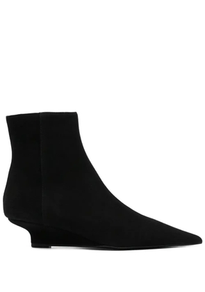 TOTEME 50mm suede boots - Black