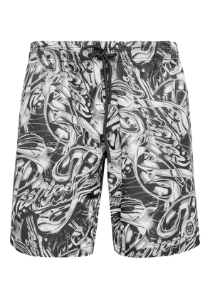 Philipp Plein Boxer swim shorts - Black