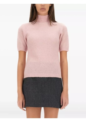 A.P.C. short-sleeve mock-neck jumper - Pink