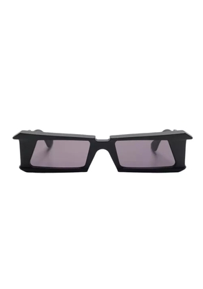 Kuboraum geometric-frame sunglasses - Black