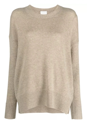Allude drop-shoulder cashmere jumper - Brown
