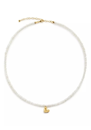 Monica Vinader Heart Mini Pearl necklace - Gold