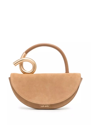 Cult Gaia Azariah suede tote bag - Brown