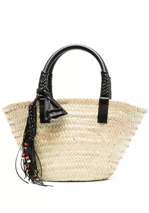 Alanui small Icon Palm Leaf tote bag - Neutrals