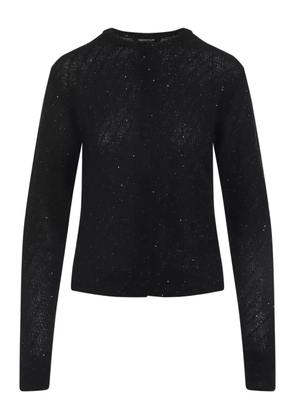 Fabiana Filippi sparkle-knit button-up cardigan - Black