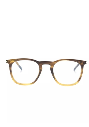 Saint Laurent Eyewear square-frame glasses - Green