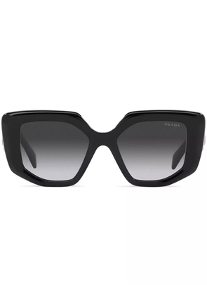 Prada Eyewear triangle-logo square sunglasses - Black