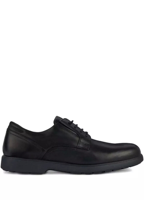 Geox lace-up leather derby shoes - Black