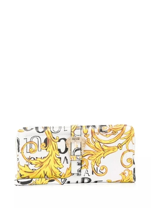 Versace Jeans Couture all-over baroque-print wallet - White